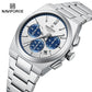 Naviforce 8048 Cupid Couple Watch - Silver Blue