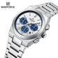 Naviforce 8048 Cupid Couple Watch - Silver Blue