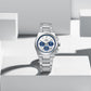 Naviforce 8048 Cupid Couple Watch - Silver Blue