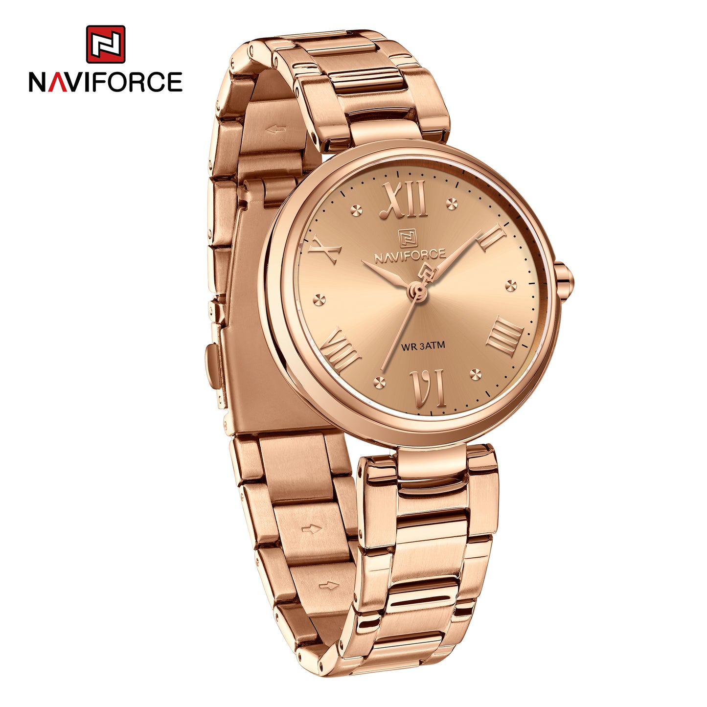 Naviforce 5030 Excellent Women Watch - RoseGold