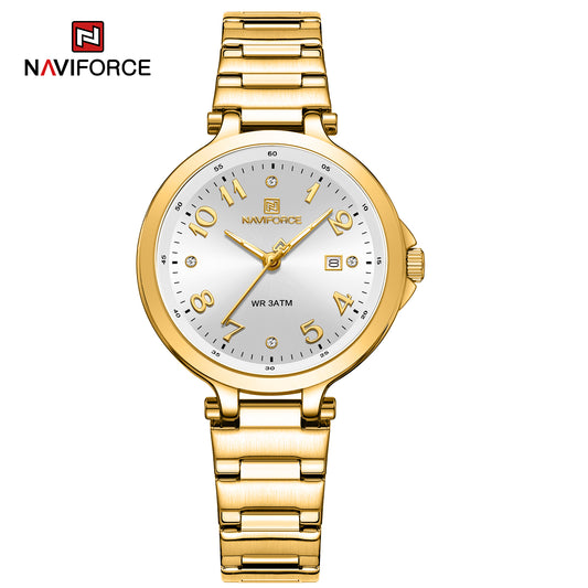 Naviforce 5033 Caravelle Women Watch - Gold