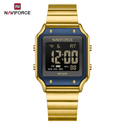 Naviforce 5046 Cleverly Women Watch - Gold Blue