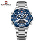 Naviforce 9207 Tourelles Men Watch - Silver Blue