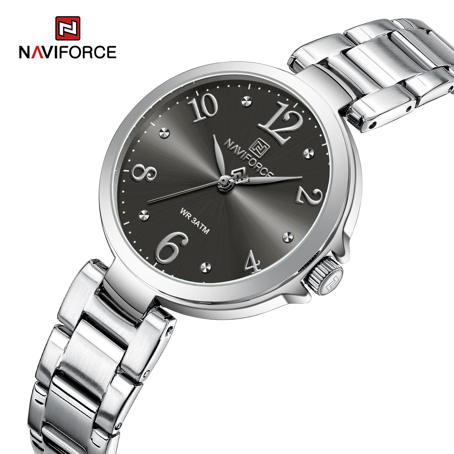 Naviforce 5031 Caravel Women Watch - Silver Black