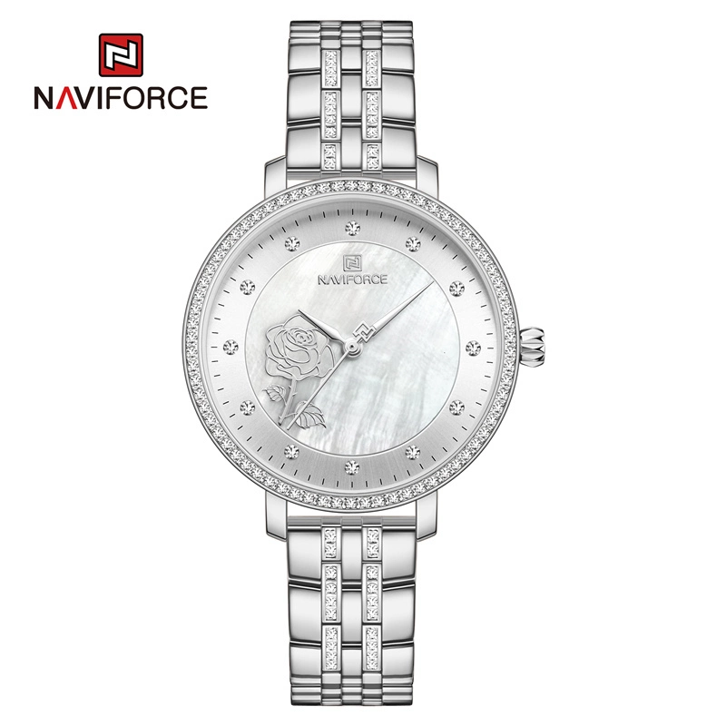 Naviforce 5017 Signora Women Watch - Silver