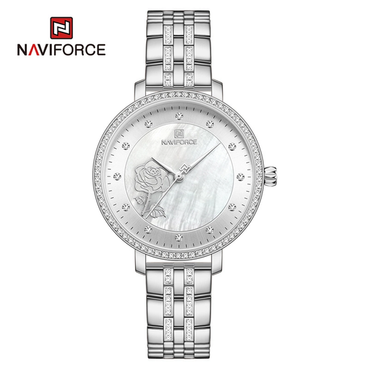 Naviforce 5017 Signora Women Watch - Silver