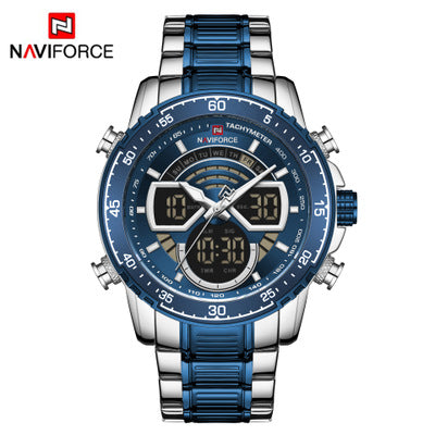 Naviforce 9189 Antoine Men Watch - Silver Blue