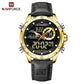 Naviforce 9208 Krivo Men Watch - Black Gold