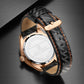Naviforce 8022 Randy Men Leather Watch - Black Gold
