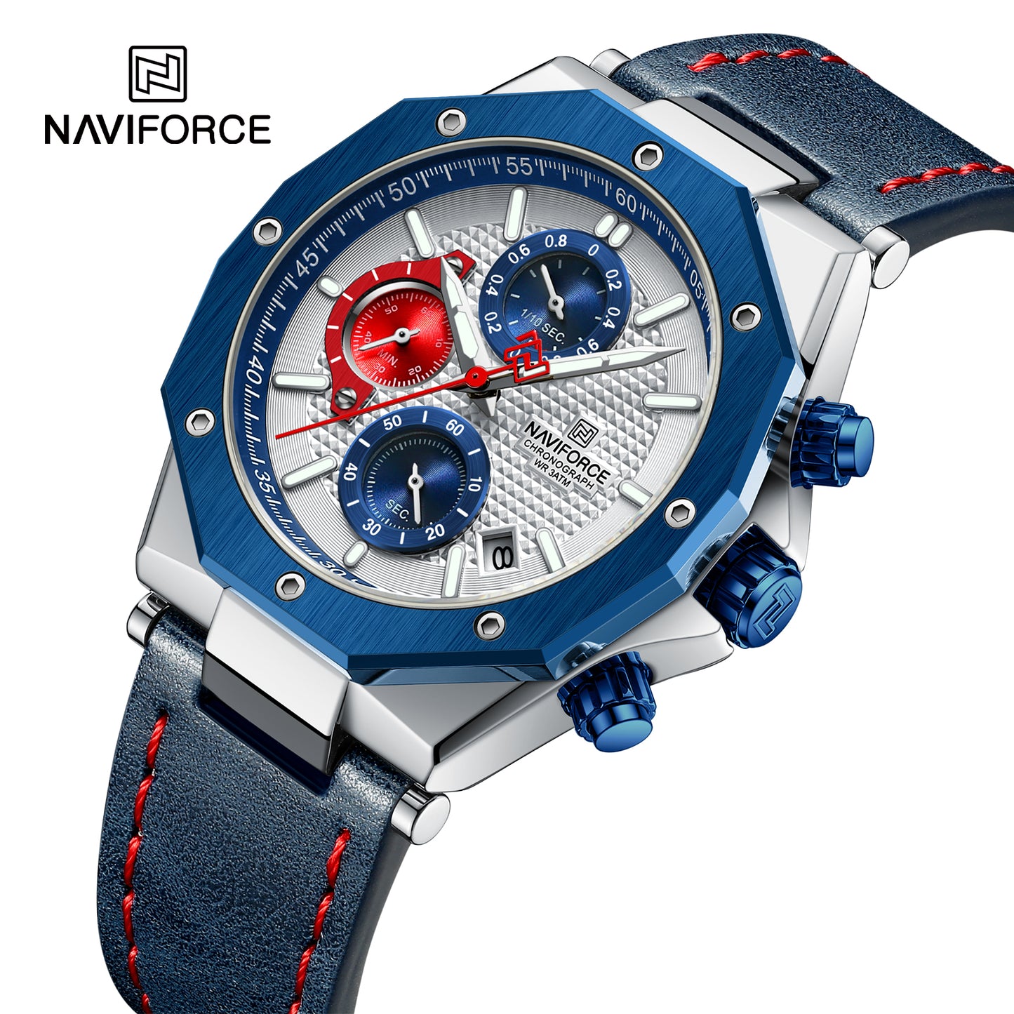 Naviforce 8028 Retro Style Men Watch - Blue